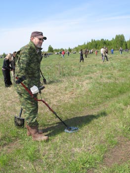 Слет кладоискателей в Ниженем новгороде. Металлодетектор X-Terra T34.